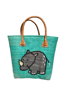 Handwoven Raffia Kids Handbag – Fair Trade and Handmade in Madagascar Rhino